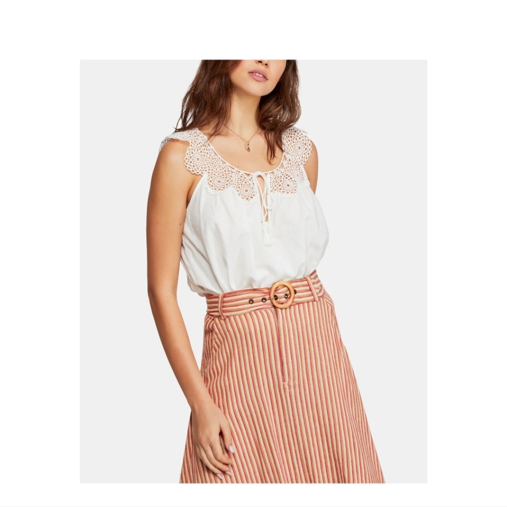 Free People Ivory Blouse XS